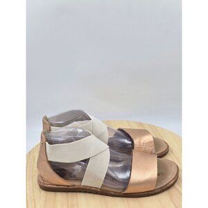 Sorel Ella Leather Womens Slingback Flat Sandals NL2890-120  sz 9.5